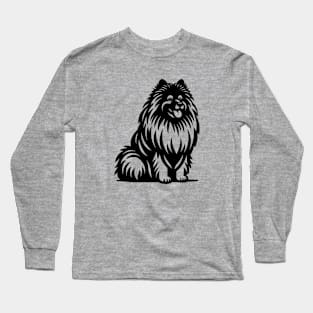 Keeshond Dog Long Sleeve T-Shirt